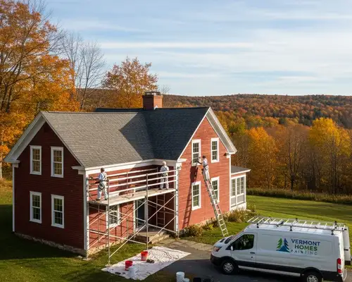 Exterior painting services for Burlington, VT homes by Painting Burlington